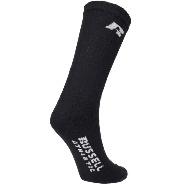 Russell Athletic SOCKS 3PPK Športové ponožky, čierna, veľkosť 43-46