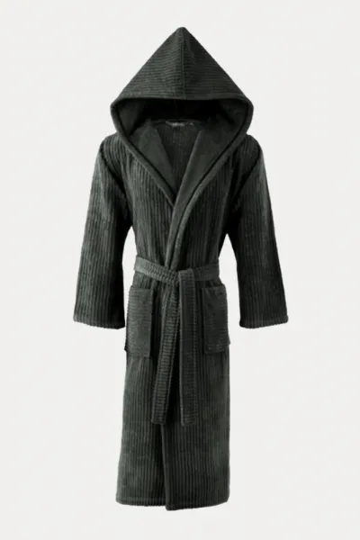 Soft Cotton Unisex župan STRIPE s kapucňou
