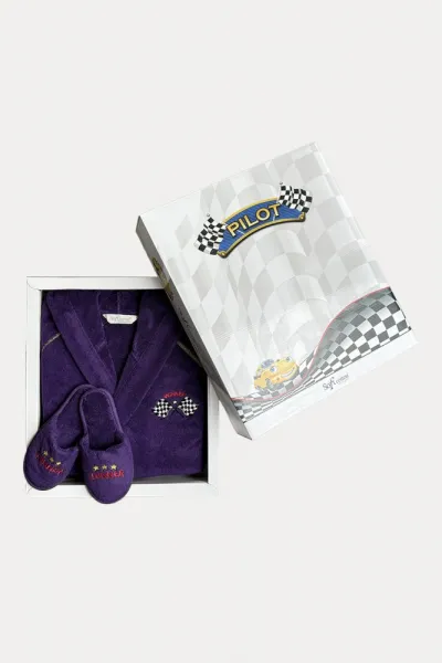 Soft Cotton Detský župan PILOT v darčekovom balení