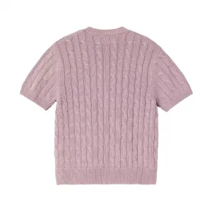 Carhartt WIP W' Carter Knit T-Shirt Pink Fog garment dyed S