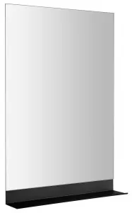 AQUALINE - Zrcadlo s policí 50x95cm, CU free, černá mat 22494S
