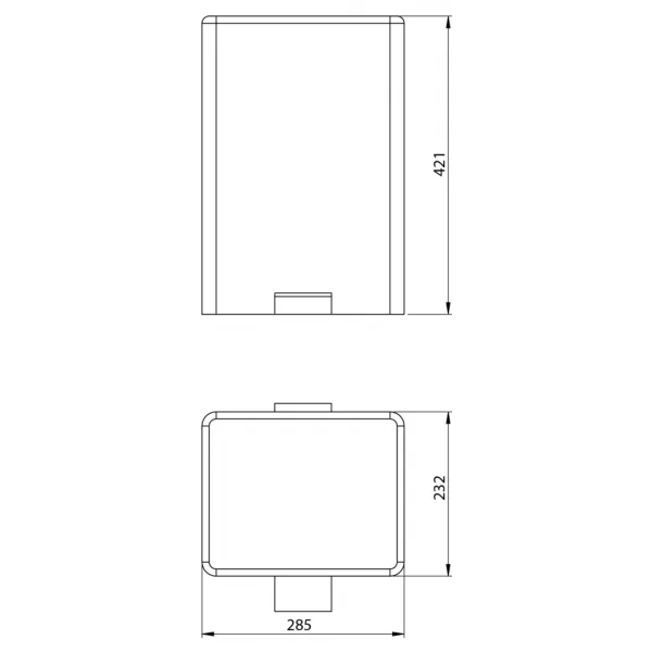 Odpadkový koš 12 l, Soft Close, nerez mat DR102