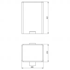 Odpadkový koš 12 l, Soft Close, nerez mat DR102