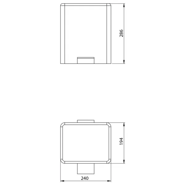 Odpadkový koš 5l, Soft Close, nerez mat DR101
