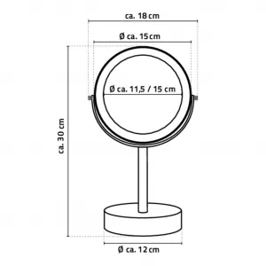 DAISY kozmetické zrkadlo LED, chróm 3111000