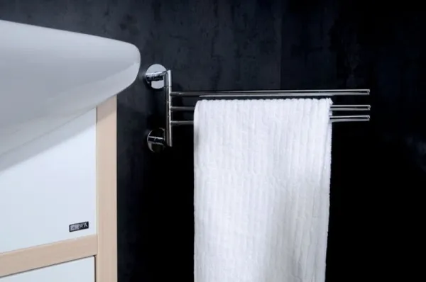 SAPHO - X-ROUND trojitý držák ručníků otočný 380, chrom XR407