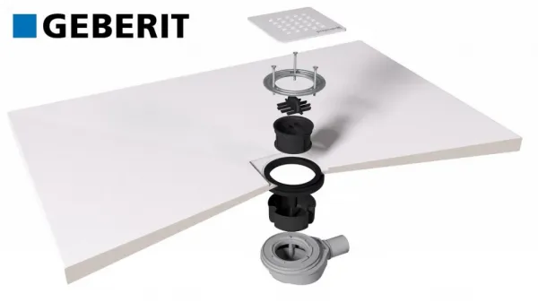 TRENECA vaničkový sifón, priemer otvoru 90mm, DN40, krytka šedá mat 84999.31