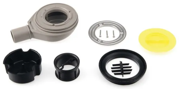 FLEXIA GEBERIT vaničkový sifón, priemer 90mm, DN40, krytka čierna 17751