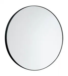 Gedy - Kulaté zrcadlo v plastovém rámu ø 60cm, černá 6000
