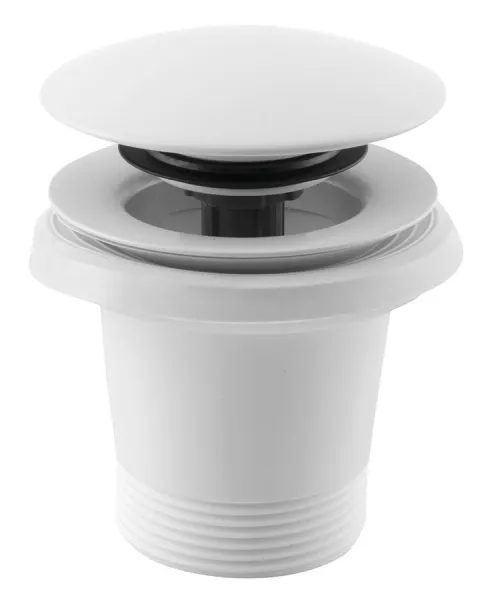 POLYSAN - Vanová výpust 6/4", click-clack, bílá mat 71704W