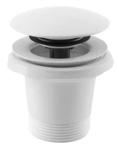 POLYSAN - Vanová výpust 6/4", click-clack, bílá mat 71704W