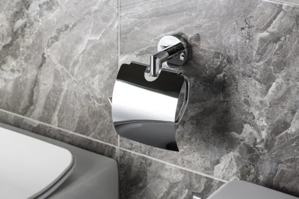 SAPHO - X-ROUND držák toaletního papíru s krytem, chrom XR702