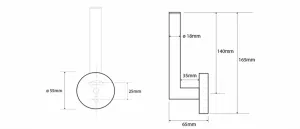 SAPHO - X-ROUND držák toaletního papíru rezervní, chrom XR701