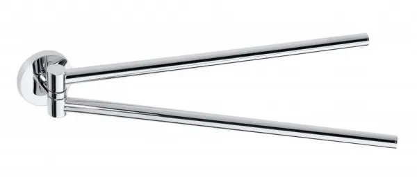 SAPHO - X-ROUND dvojitý držák ručníků otočný 420, chrom XR405