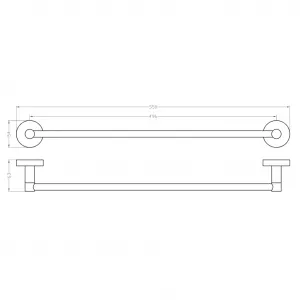 Magnetický držiak uterákov 496mm (104104282) XJ439