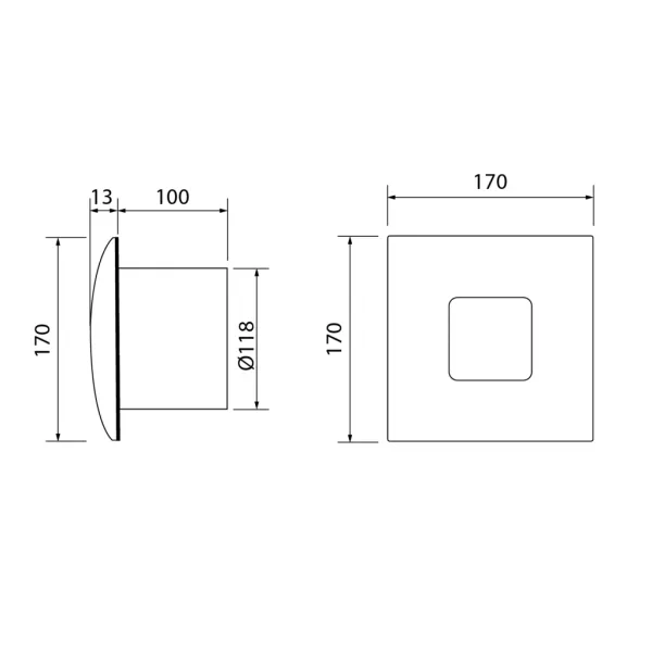 CATA - SILENTIS 12 koupelnový ventilátor axiální, 20W, potrubí 120, bílá 01080000
