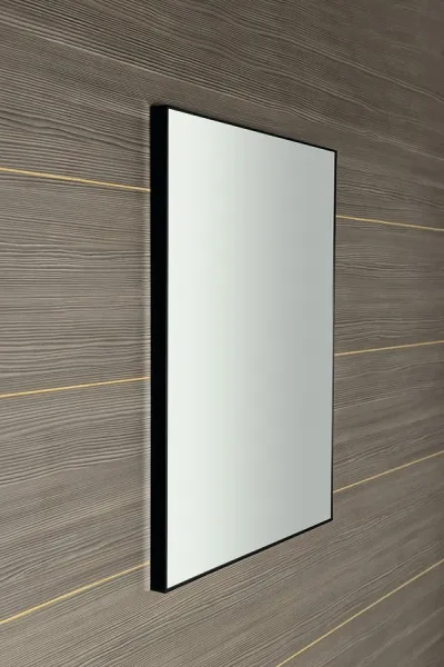 SAPHO - AROWANA zrcadlo v rámu 60x80cm, černá mat AWB6080