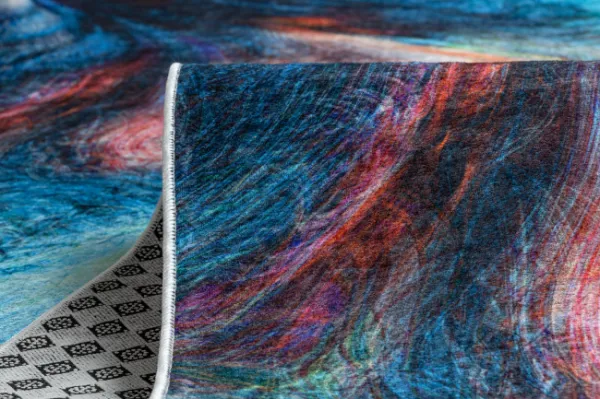 Protišmykový behúň LOTUS COLOR 36500 modrý / červený