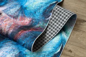 Protišmykový behúň LOTUS COLOR 36500 modrý / červený