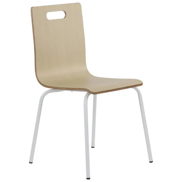Drevená jedálenská stolyčka SHELL Farba: Šedá