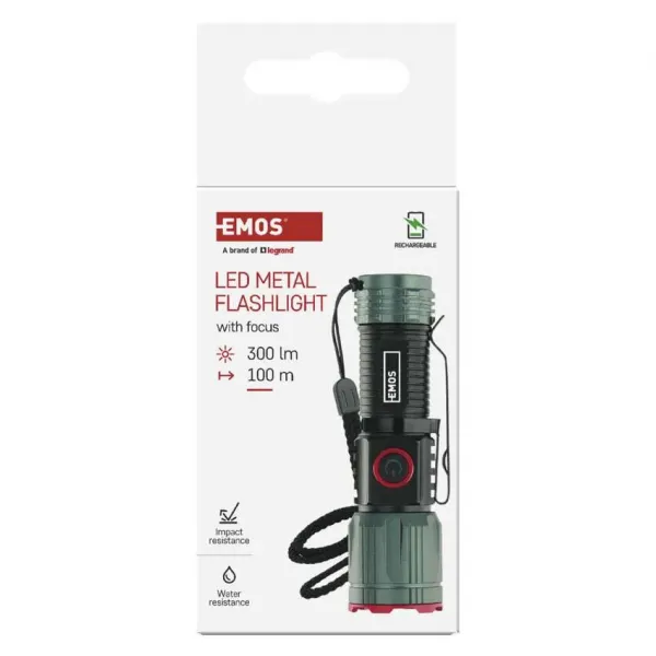 Svietidlo ručné EMOS P3120 300lm 700mAh small - nabíjateľné