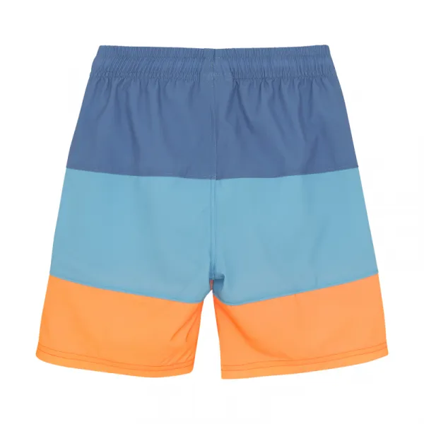 Plavky COLOR KIDS Swim Long Shorts, Colorblock-7452-River Blue