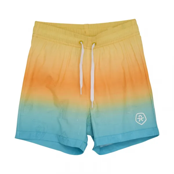 Plavky COLOR KIDS Swim Shorts, AOP & Magic-3520-Orange Pop