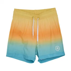 Plavky COLOR KIDS Swim Shorts, AOP & Magic-3520-Orange Pop
