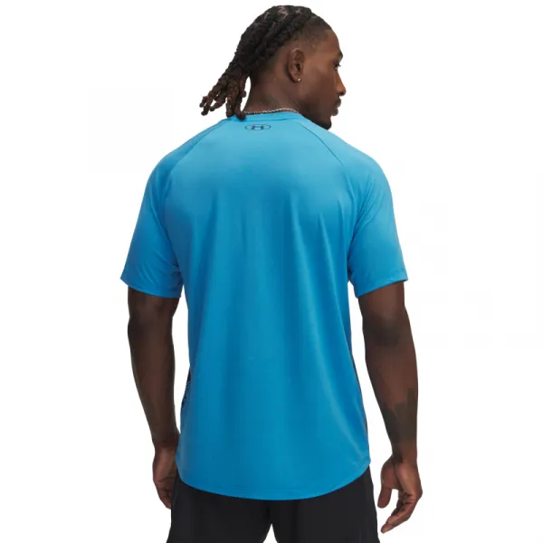 Pánske tréningové tričko s krátkym rukávom UNDER ARMOUR UA M TECH FADE SS-BLU