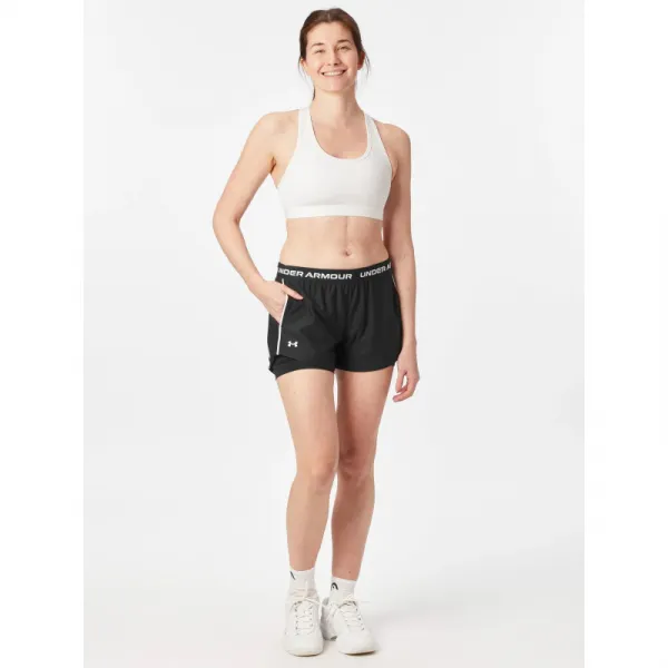 Dámske tréningové kraťasy UNDER ARMOUR Tech Play Up 2in1 Shorts-BLK
