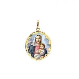 Malý medailón Madony s dieťaťom - M