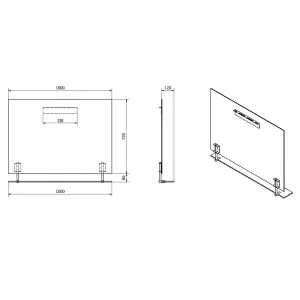 SAPHO - WEGA zrkadlo s policou 100x80cm 60092