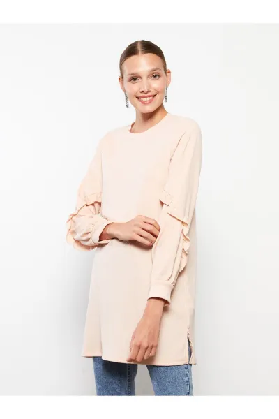 LC Waikiki Crew Neck Plain Long Sleeve Women's Tunic