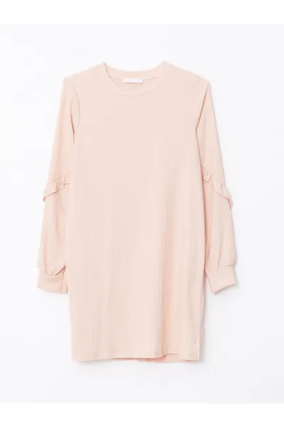 LC Waikiki Crew Neck Plain Long Sleeve Women's Tunic