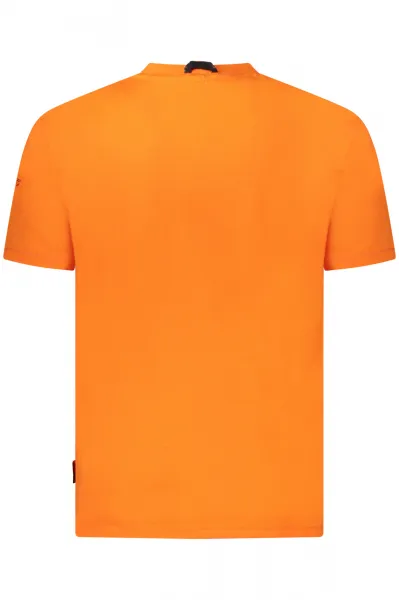 Pánske tričko Napapijri s krátkym rukávom, oranžové