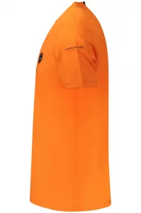 Pánske tričko Napapijri s krátkym rukávom, oranžové