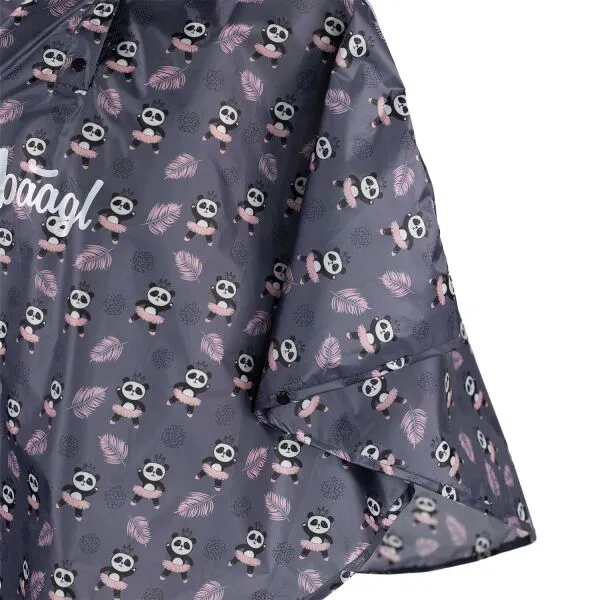 BAAGL PANDA Pršiplášť, tmavo sivá, veľkosť