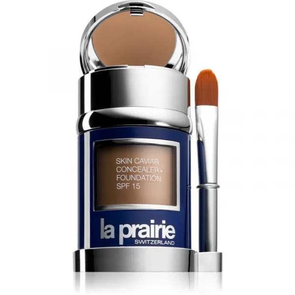 La Prairie Skin Caviar Concealer Foundation make-up a korektor SPF 15 odtieň W-50 Mocha 30 ml