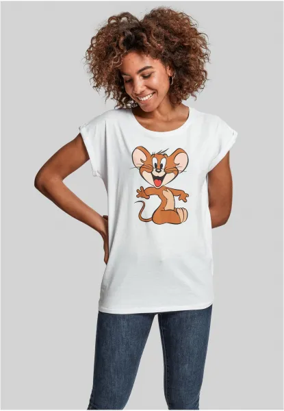 Women's T-shirt Tom & Jerry Mouse white