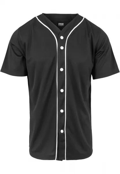 Čierne baseballové tričko