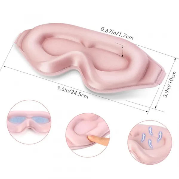 Livefy Eye Patch maska na spanie, ružová