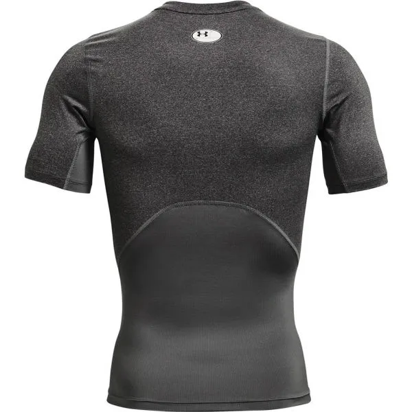 Under Armour HG ARMOUR COMP SS Pánske tričko, tmavo sivá, veľkosť
