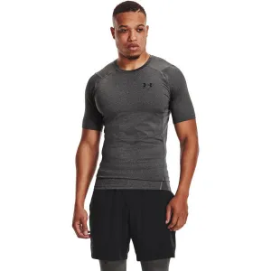 Under Armour HG ARMOUR COMP SS Pánske tričko, tmavo sivá, veľkosť