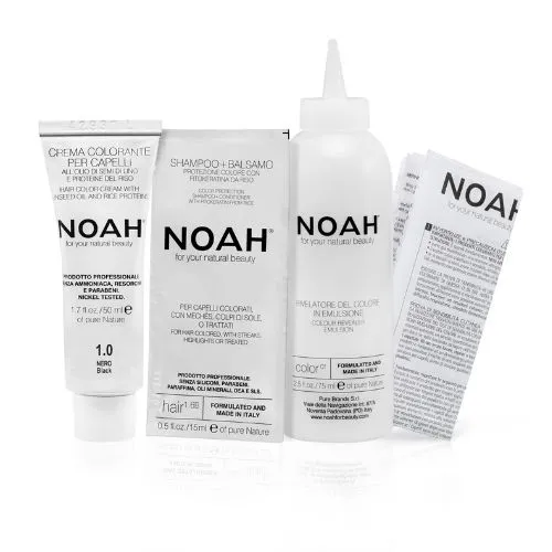 Krémová farba na vlasy čierna Noah 140ml