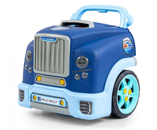 Realistický model prednej časti auta s otváracou kapotou Milly Mally N-GINE blue