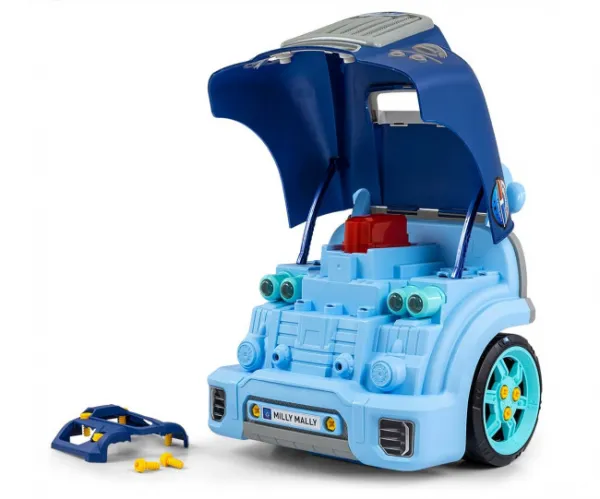 Realistický model prednej časti auta s otváracou kapotou Milly Mally N-GINE blue