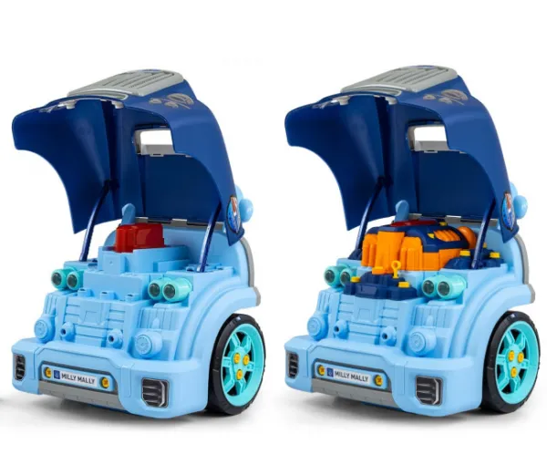 Realistický model prednej časti auta s otváracou kapotou Milly Mally N-GINE blue