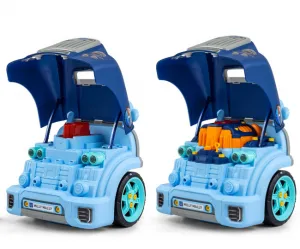 Realistický model prednej časti auta s otváracou kapotou Milly Mally N-GINE blue