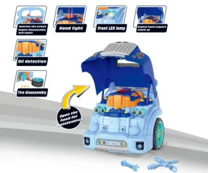 Realistický model prednej časti auta s otváracou kapotou Milly Mally N-GINE blue