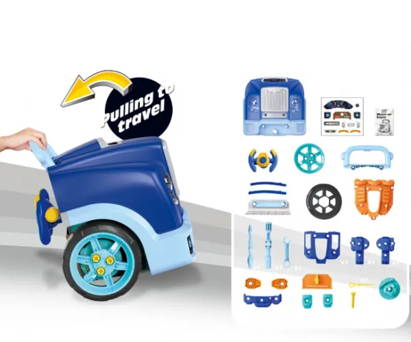 Realistický model prednej časti auta s otváracou kapotou Milly Mally N-GINE blue